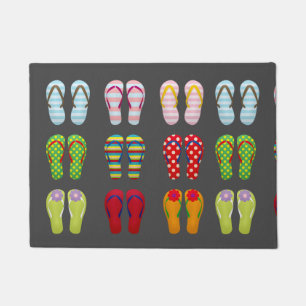 Felpudo Funky calzado colorido chanclas de verano
