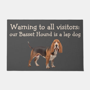 Felpudo Funny Basset Hound Tema Casa Mascota Humor Mat