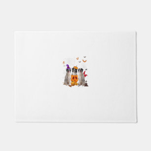 Felpudo Funny Calabaza Bruja Frontera Collie Perro Hallowe