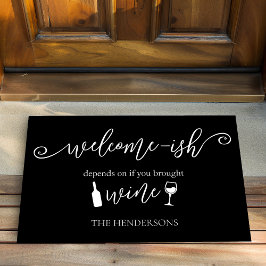 Felpudo Funny Depende Si Traes Bienvenida Al Vino