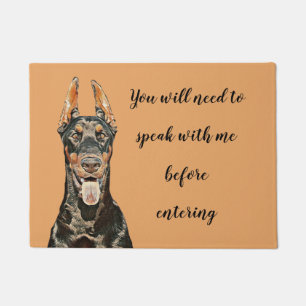 Felpudo Funny Doberman Pinscher Doormat