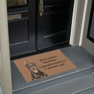 Felpudo Funny Doberman Pinscher Doormat
