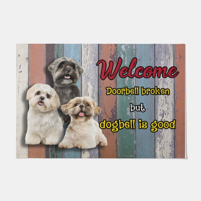 Felpudo Funny dog doormat, Welcome doormat (Anverso)