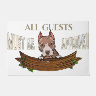 Felpudo Funny Dog Entryway Rótulo   Regalo para Pet Lover