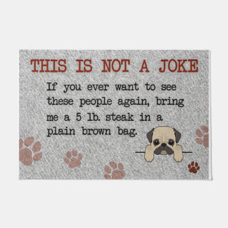 Felpudo Funny  Dog Saying Quotes Mat, Pitbull