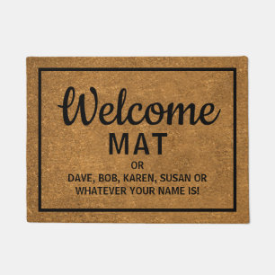 Felpudo Funny Faux Coir Welcome
