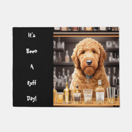 Felpudo Funny Goldendoodle Doodle Doodle Perro Brown y Bla