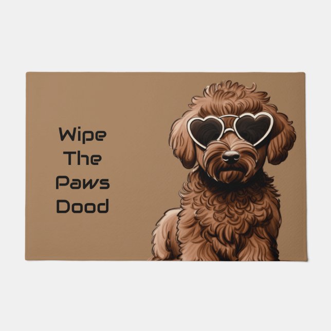 Felpudo Funny Goldendoodle Doormat (Anverso)