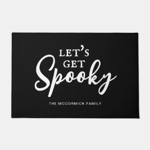Felpudo Funny Halloween Black And White Spookokone Family