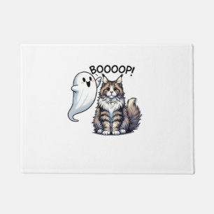 Felpudo Funny Halloween Ghost Maine Coon Cat Boop Easy Laz
