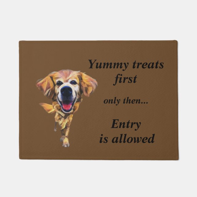Felpudo Funny Personalizado Golden Retriever Doormat (Anverso)