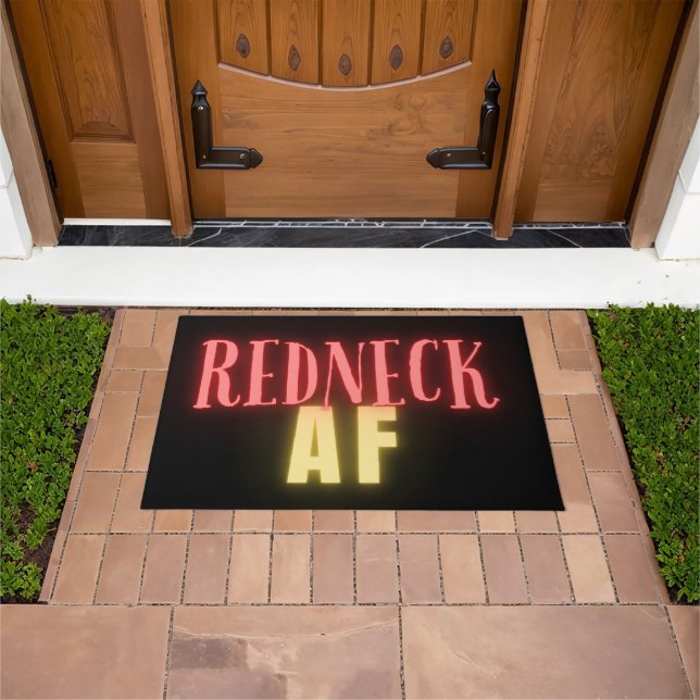 Felpudo Funny Redneck AF Neon (Exterior)