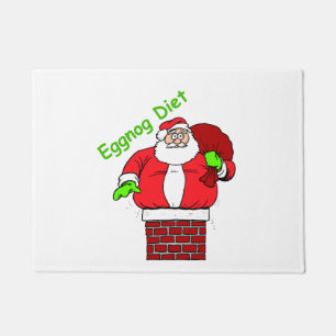 Felpudo Funny Santa Claus Chiste Fit Chimney Xmas vacacion