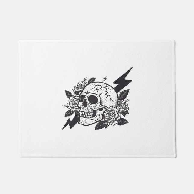Felpudo Funny Skull Lover (Anverso)