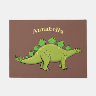 Felpudo Funny stegosaurus dinosaur personalizado