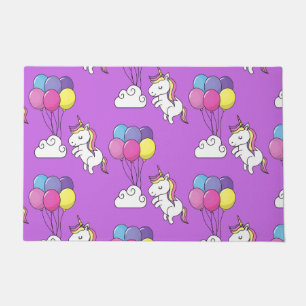 Felpudo Funny Unicorn Pattern Magic Horse