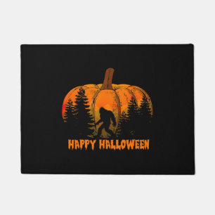Felpudo Funny Viintage Bigfoot Pumpkin Halloween Trick