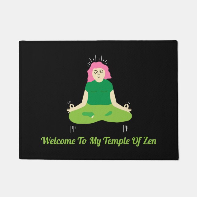 Felpudo Funny Zen Welcome Door Mat (Anverso)