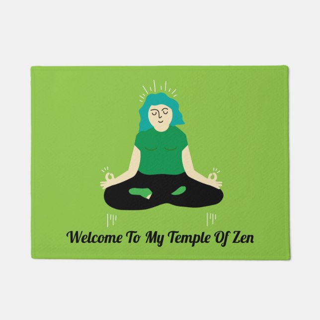 Felpudo Funny Zen Welcome Door Mat (Anverso)
