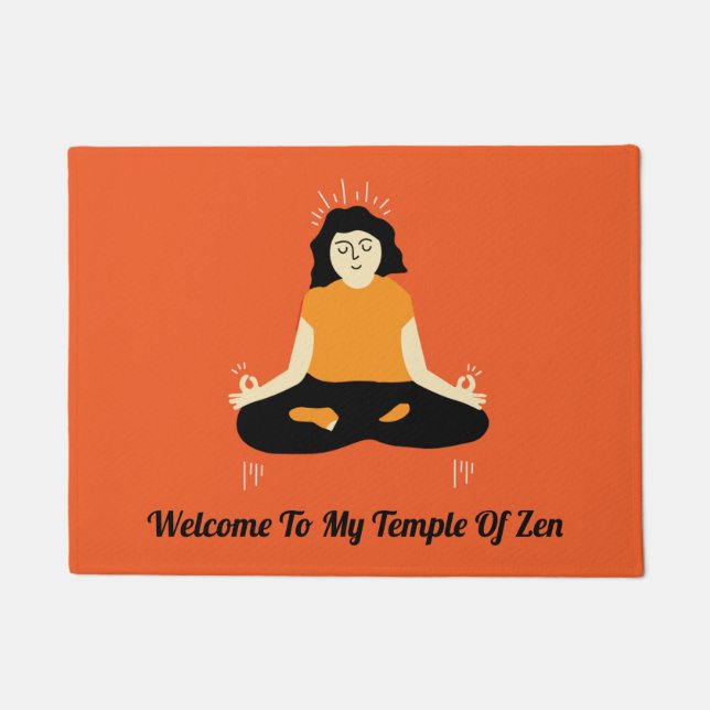 Felpudo Funny Zen Welcome Door Mat (Anverso)
