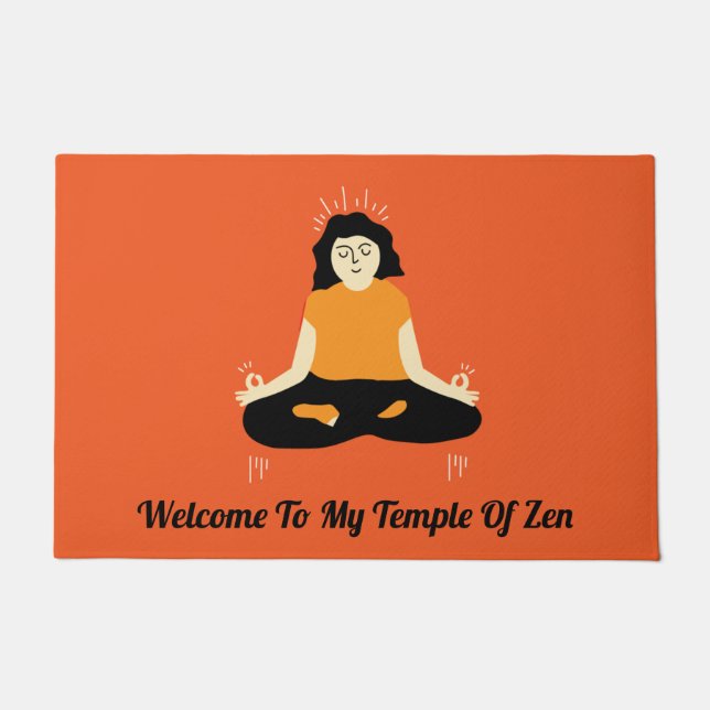 Felpudo Funny Zen Welcome Door Mat (Anverso)
