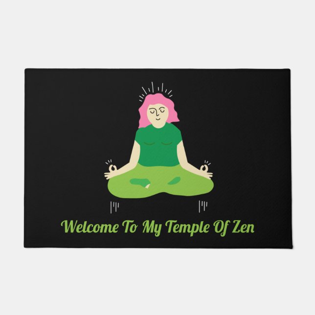 Felpudo Funny Zen Welcome Door Mat (Anverso)