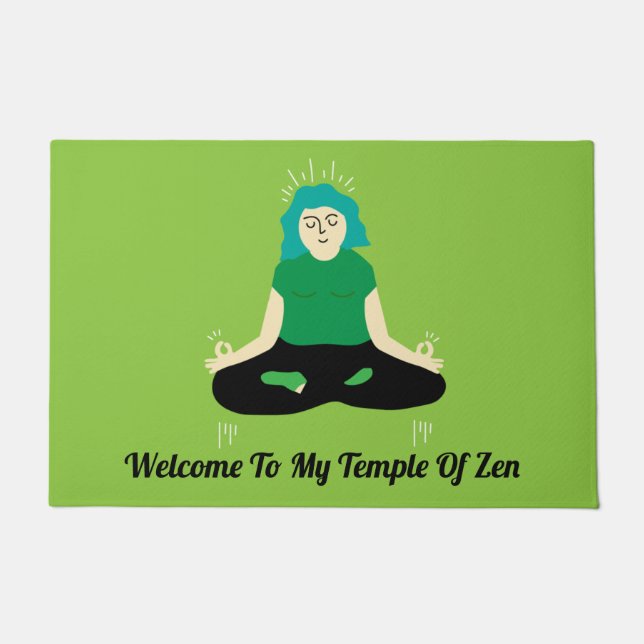 Felpudo Funny Zen Welcome Door Mat (Anverso)