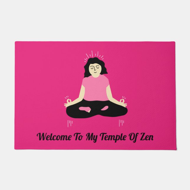 Felpudo Funny Zen Welcome Door Mat (Anverso)
