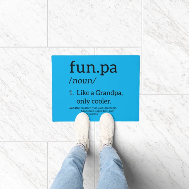 Felpudo Funpa Como Un Abuelo Sólo Cooler (Interior)