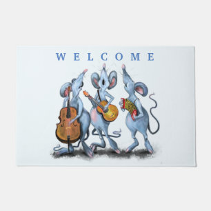 Felpudo Fynny Doormat con banda de música del ratón - Bien