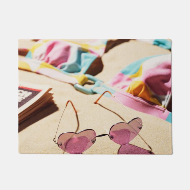 Felpudo Gafas de sol de la forma del top bikini y del (Anverso)