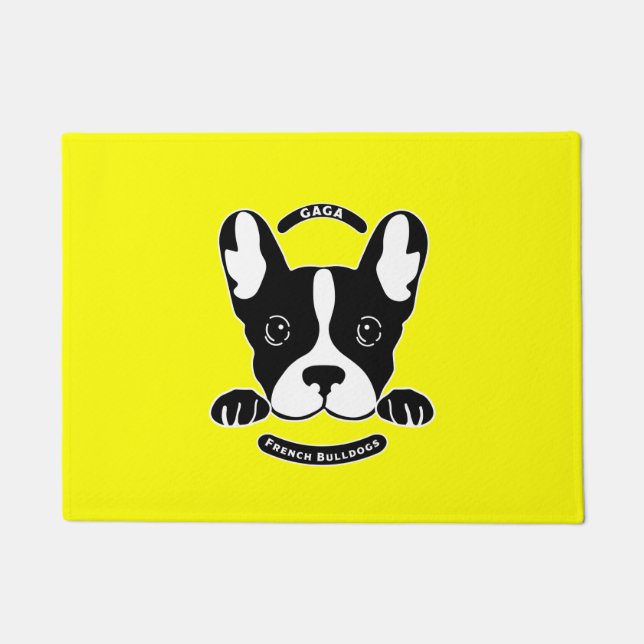 Felpudo Gaga Por Los Bulldoges Franceses. (Anverso)