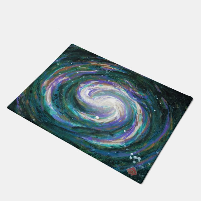 Felpudo Galaxia pintada a mano (Angular)
