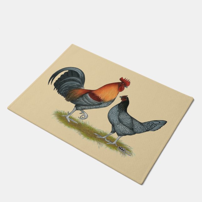 Felpudo Gallina Azul de Delaware (Angular)