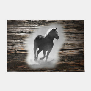 Felpudo Gallopaje de caballos salvajes