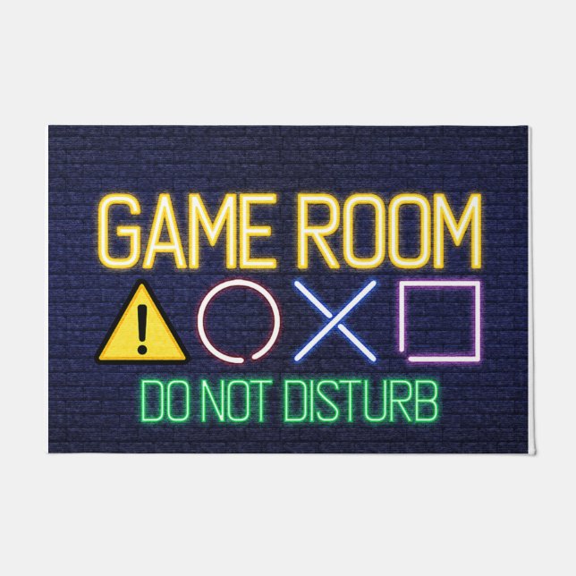 Felpudo Game Room Mat, Gamer Room Best Gift (Anverso)