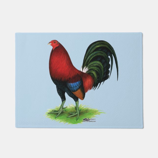 Felpudo Gamecock: rojo oscuro (Anverso)