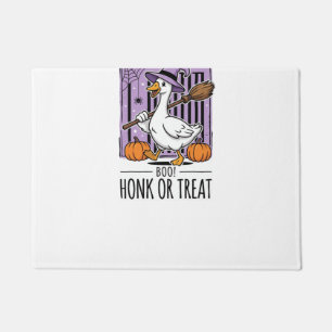 Felpudo Ganso de Bruja de Halloween Honk o Tratar