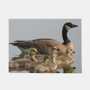 Felpudo Gansos de Canadá - ansarones de la mamá ganso y