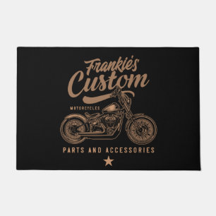 Felpudo Garaje de motocicleta Bobber Personalizado de moto