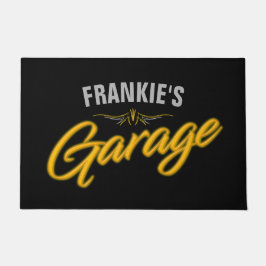 Felpudo Garaje de Personalizado de motociclista estilo neó