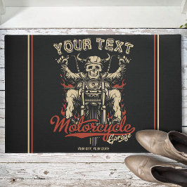 Felpudo Garaje para la tienda de motocicletas de Skeleton