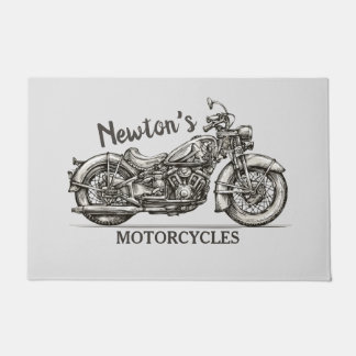 Felpudo Garaje para motociclistas con nombre personalizado
