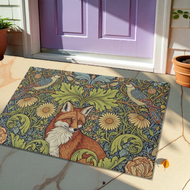 Felpudo Garden Fox & Hoopoe Art Nuovo W. Morris / Floral (Subido por el creador)
