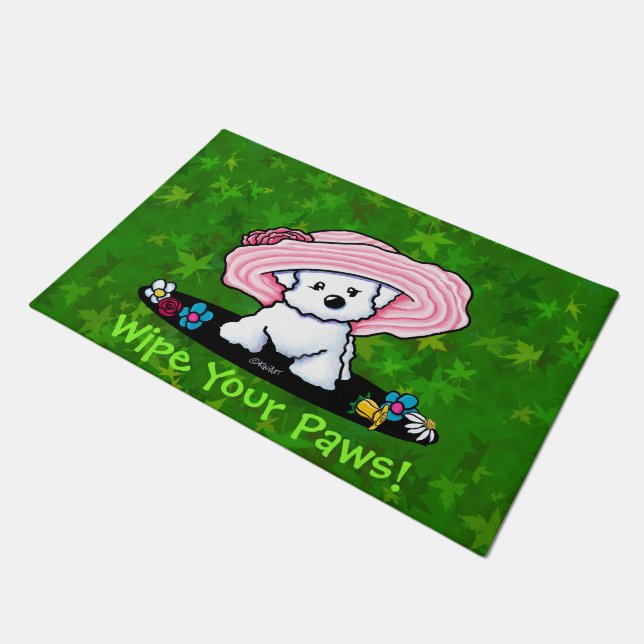 Felpudo Garden Helper Bichon Frise Doormat (Angular)