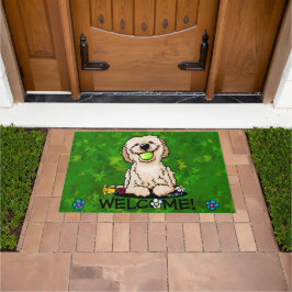 Felpudo Garden Helper Goldendoodle Doormat