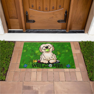 Felpudo Garden Helper Goldendoodle Doormat