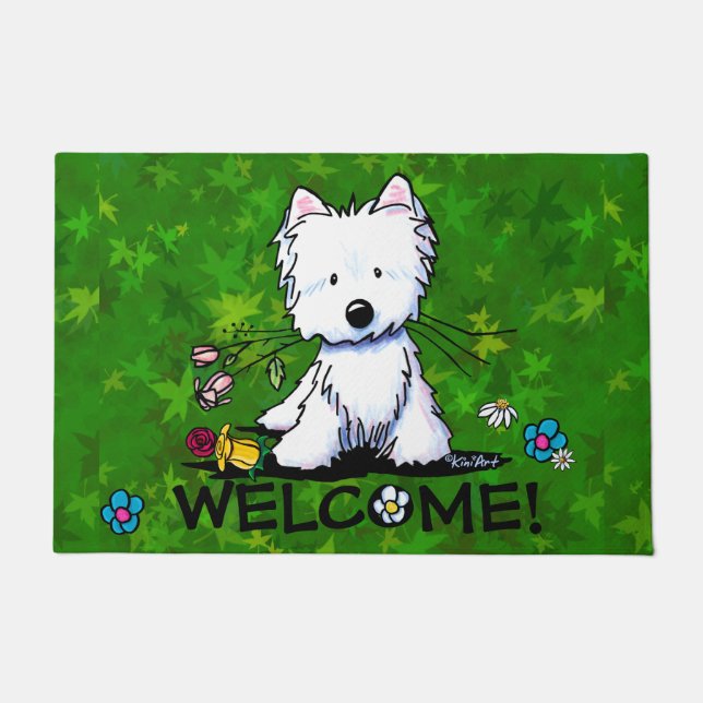 Felpudo Garden Helper Westie Doormat (Anverso)