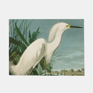 Felpudo Garza Blanca de Audubon Ave Birding