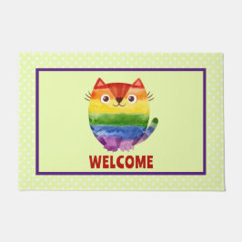Felpudo Gatito Orgulloso Agua Fuerte Personalizado